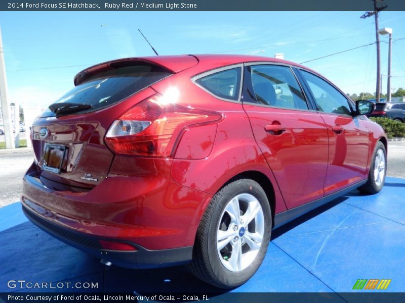 Ruby Red / Medium Light Stone 2014 Ford Focus SE Hatchback