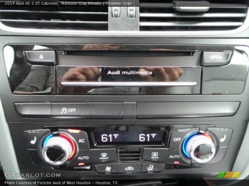 Monsoon Gray Metallic / Titanium Gray 2014 Audi A5 2.0T Cabriolet