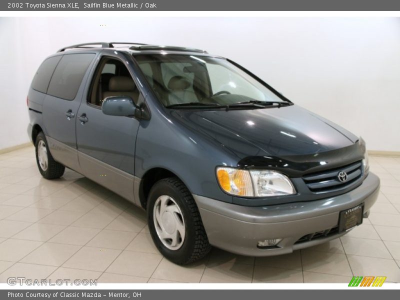 Sailfin Blue Metallic / Oak 2002 Toyota Sienna XLE
