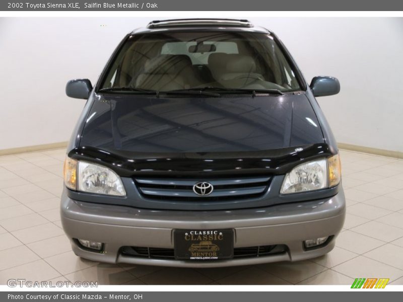 Sailfin Blue Metallic / Oak 2002 Toyota Sienna XLE