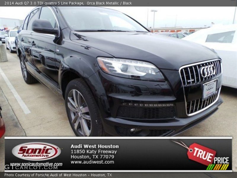 Orca Black Metallic / Black 2014 Audi Q7 3.0 TDI quattro S Line Package