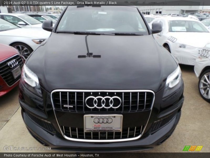 Orca Black Metallic / Black 2014 Audi Q7 3.0 TDI quattro S Line Package