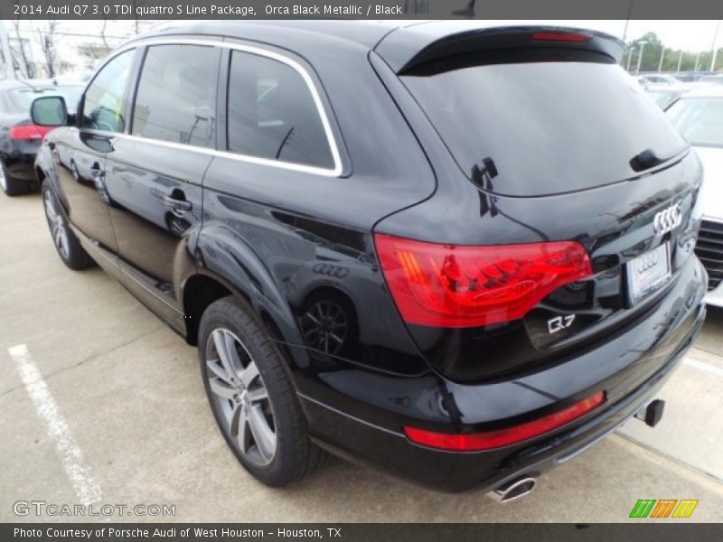 Orca Black Metallic / Black 2014 Audi Q7 3.0 TDI quattro S Line Package