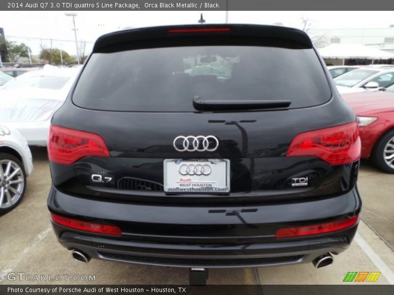 Orca Black Metallic / Black 2014 Audi Q7 3.0 TDI quattro S Line Package