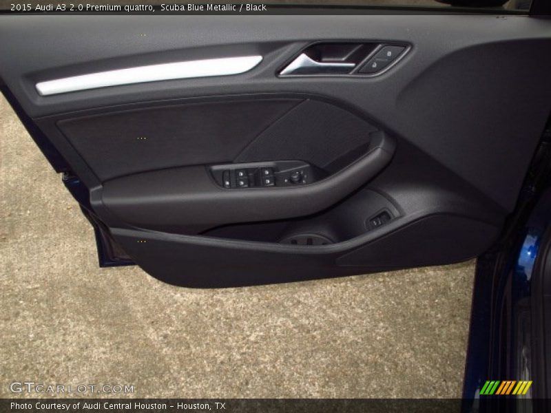 Scuba Blue Metallic / Black 2015 Audi A3 2.0 Premium quattro