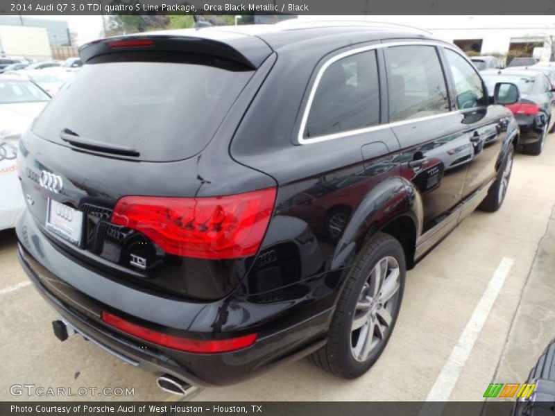 Orca Black Metallic / Black 2014 Audi Q7 3.0 TDI quattro S Line Package
