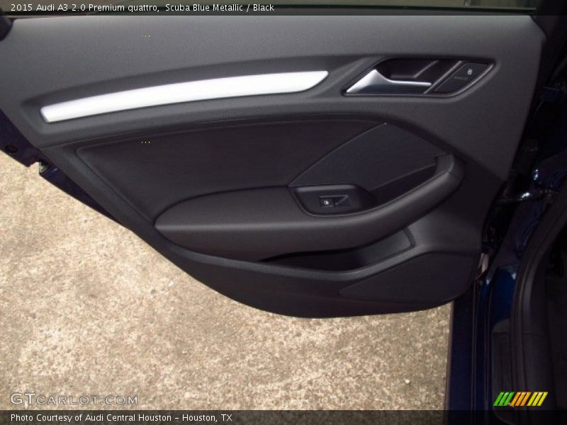 Scuba Blue Metallic / Black 2015 Audi A3 2.0 Premium quattro