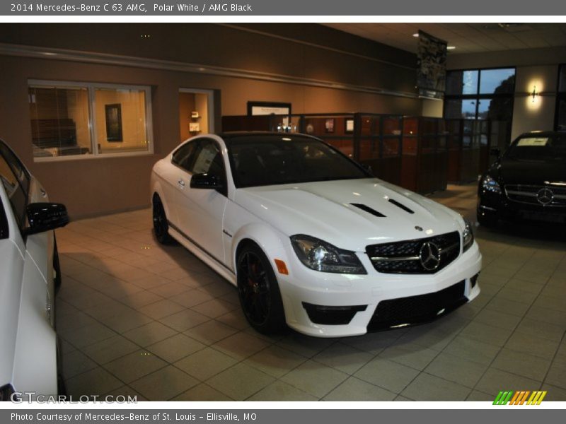 Polar White / AMG Black 2014 Mercedes-Benz C 63 AMG