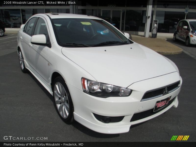 Wicked White / Black 2008 Mitsubishi Lancer GTS