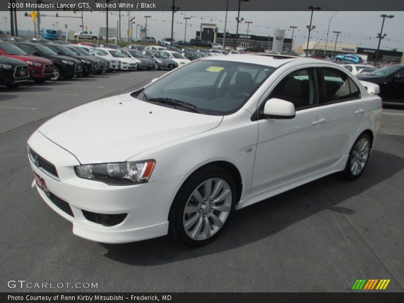 Wicked White / Black 2008 Mitsubishi Lancer GTS