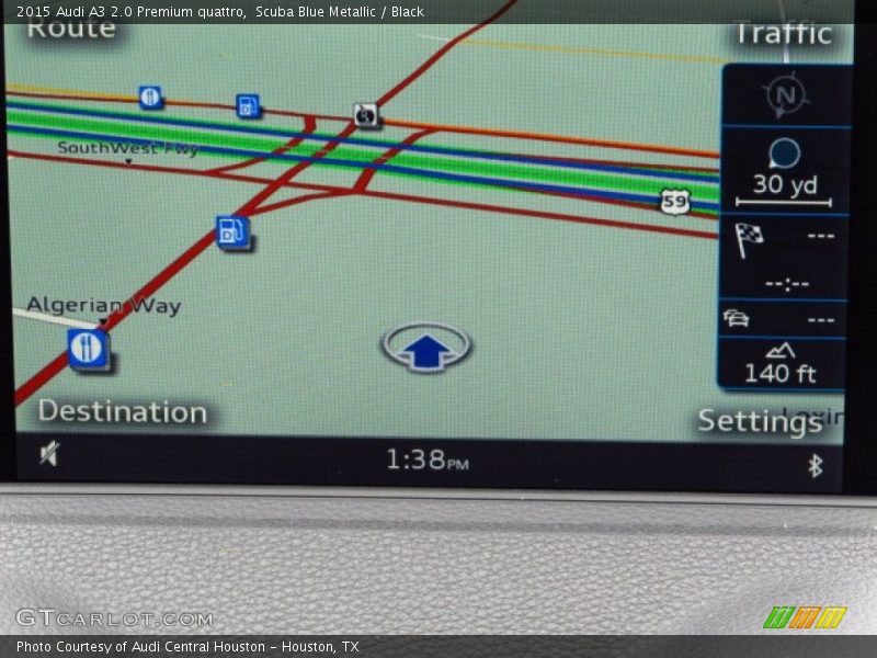 Scuba Blue Metallic / Black 2015 Audi A3 2.0 Premium quattro