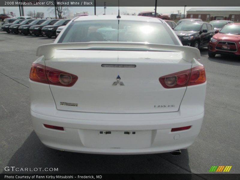 Wicked White / Black 2008 Mitsubishi Lancer GTS