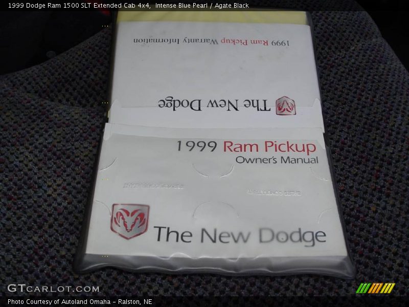 Intense Blue Pearl / Agate Black 1999 Dodge Ram 1500 SLT Extended Cab 4x4