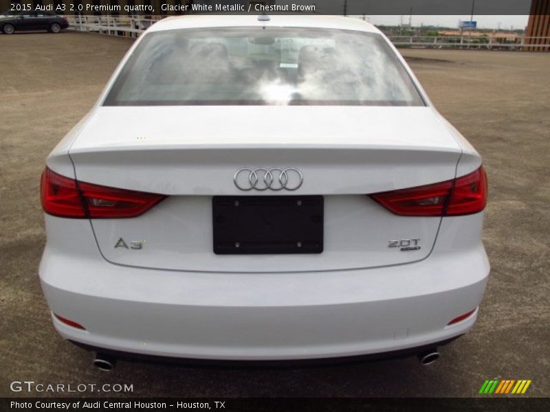 Glacier White Metallic / Chestnut Brown 2015 Audi A3 2.0 Premium quattro