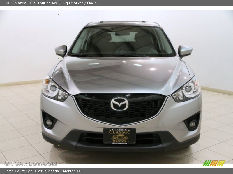 Liquid Silver / Black 2013 Mazda CX-5 Touring AWD