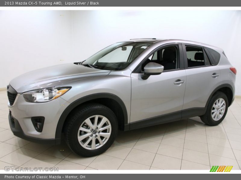 Liquid Silver / Black 2013 Mazda CX-5 Touring AWD
