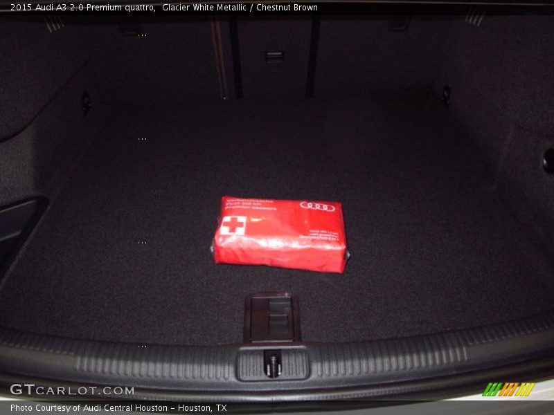 Glacier White Metallic / Chestnut Brown 2015 Audi A3 2.0 Premium quattro