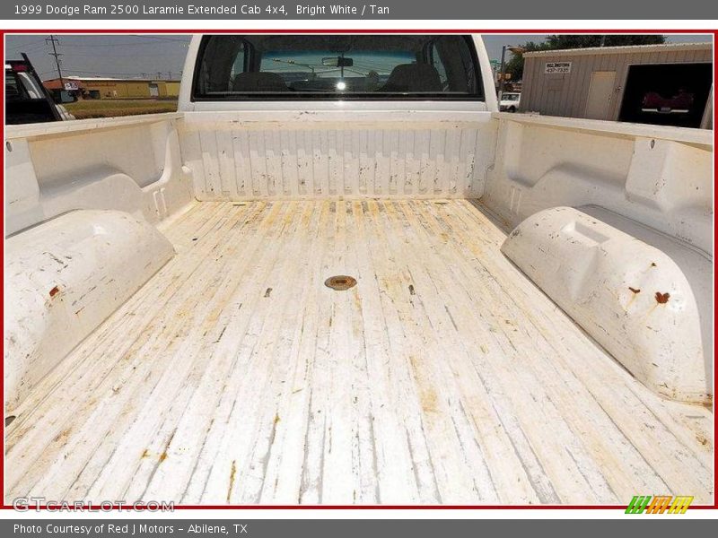 Bright White / Tan 1999 Dodge Ram 2500 Laramie Extended Cab 4x4