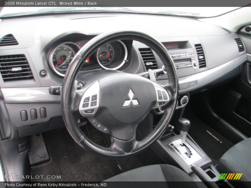 Wicked White / Black 2008 Mitsubishi Lancer GTS