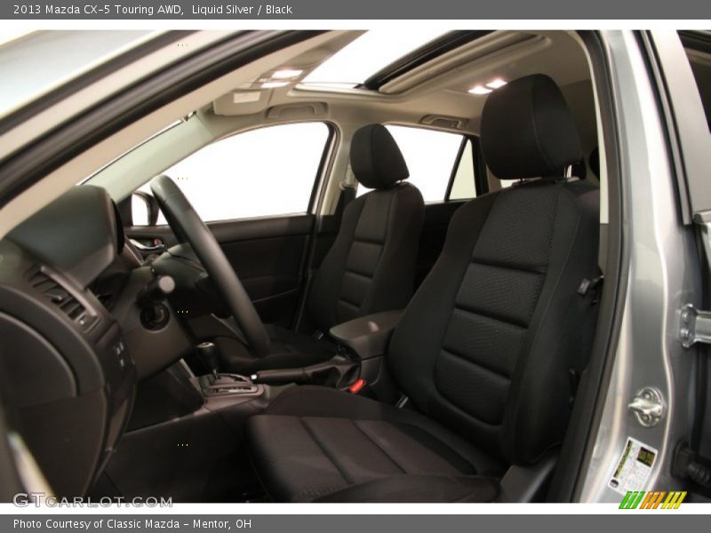 Liquid Silver / Black 2013 Mazda CX-5 Touring AWD