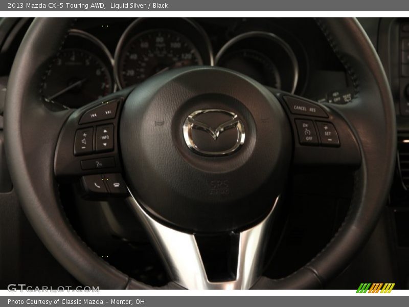 Liquid Silver / Black 2013 Mazda CX-5 Touring AWD