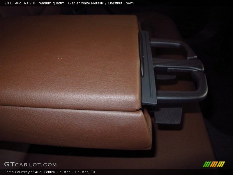 Glacier White Metallic / Chestnut Brown 2015 Audi A3 2.0 Premium quattro