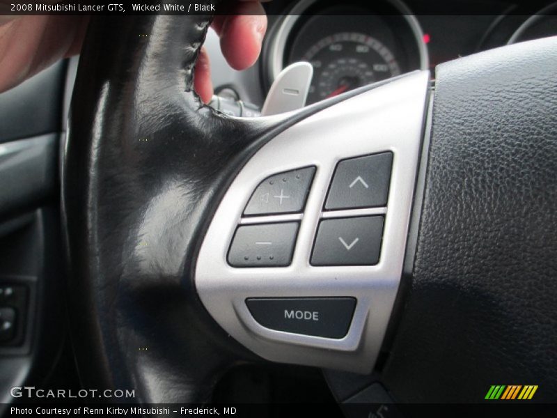 Wicked White / Black 2008 Mitsubishi Lancer GTS