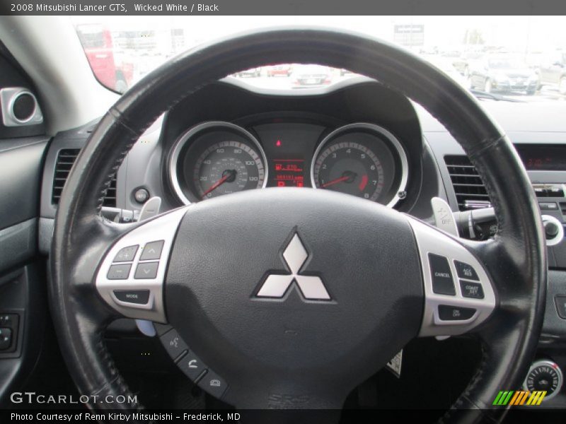 Wicked White / Black 2008 Mitsubishi Lancer GTS