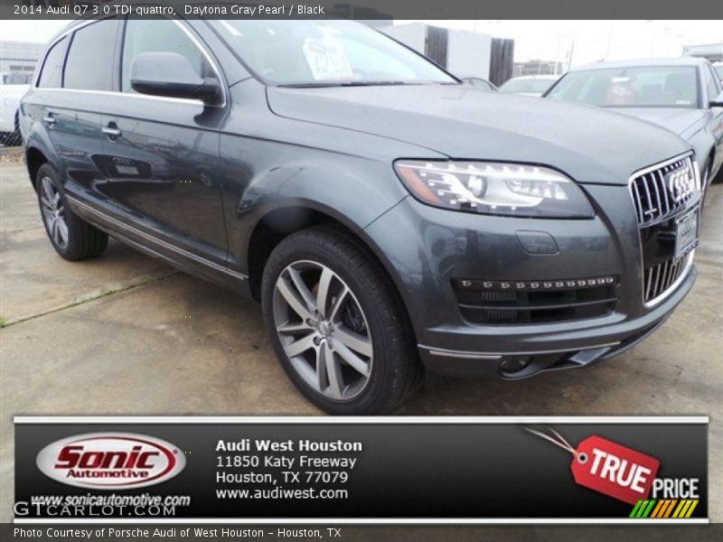 Daytona Gray Pearl / Black 2014 Audi Q7 3.0 TDI quattro