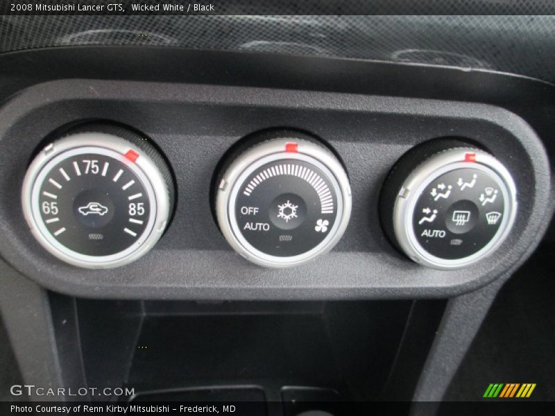 Wicked White / Black 2008 Mitsubishi Lancer GTS