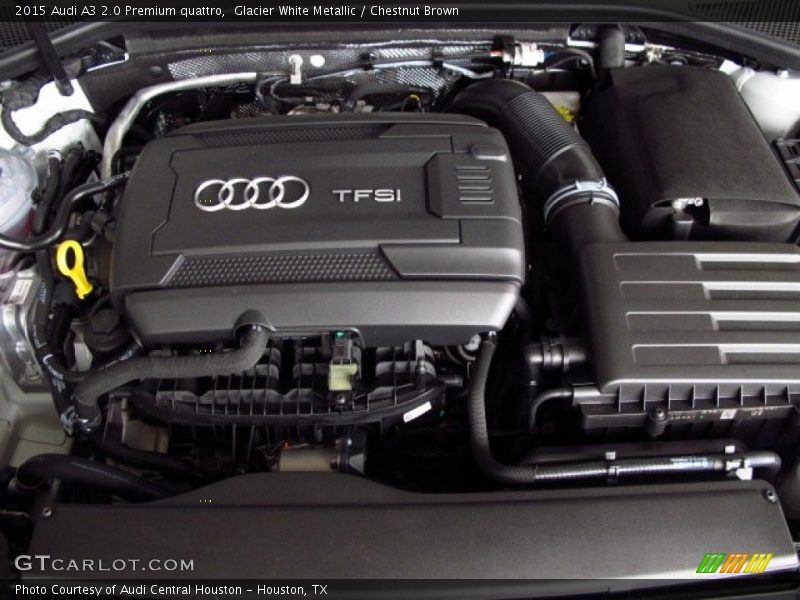 Glacier White Metallic / Chestnut Brown 2015 Audi A3 2.0 Premium quattro