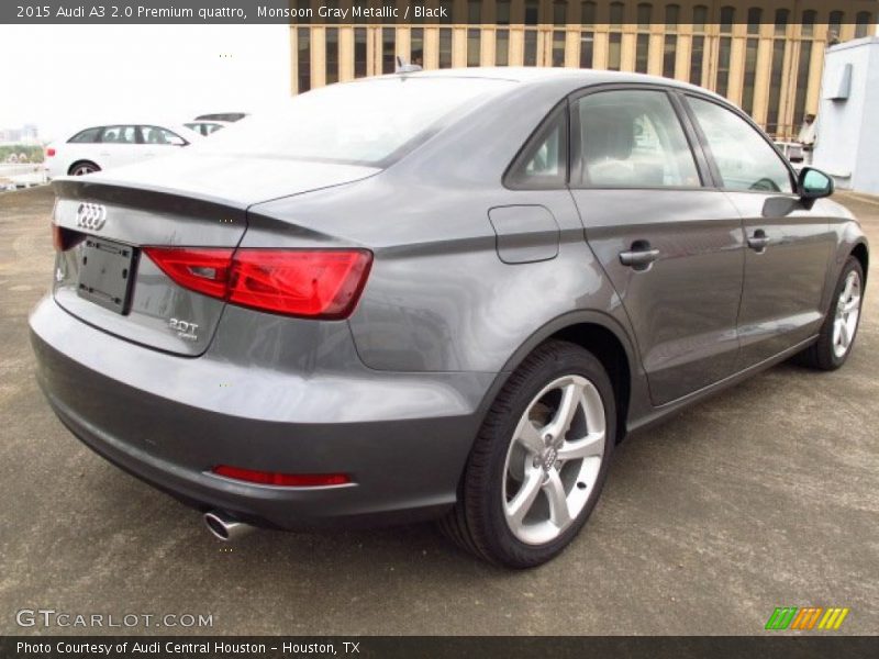 Monsoon Gray Metallic / Black 2015 Audi A3 2.0 Premium quattro