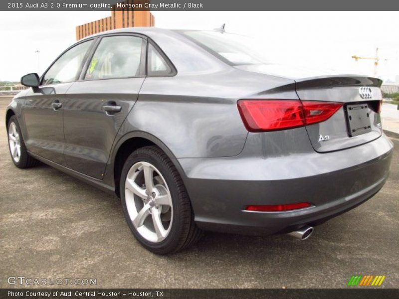 Monsoon Gray Metallic / Black 2015 Audi A3 2.0 Premium quattro
