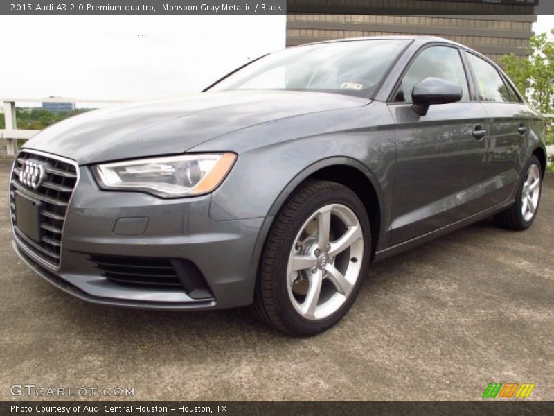 Monsoon Gray Metallic / Black 2015 Audi A3 2.0 Premium quattro