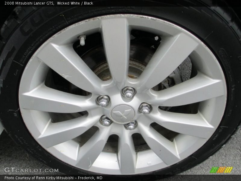 Wicked White / Black 2008 Mitsubishi Lancer GTS