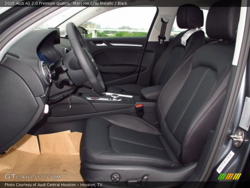 Monsoon Gray Metallic / Black 2015 Audi A3 2.0 Premium quattro