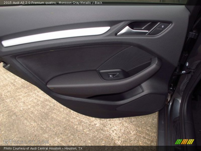 Monsoon Gray Metallic / Black 2015 Audi A3 2.0 Premium quattro
