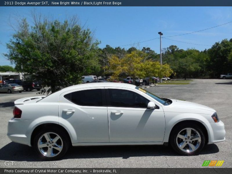 New Bright White / Black/Light Frost Beige 2013 Dodge Avenger SXT