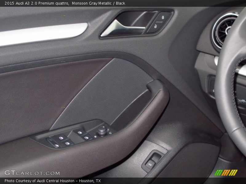 Monsoon Gray Metallic / Black 2015 Audi A3 2.0 Premium quattro