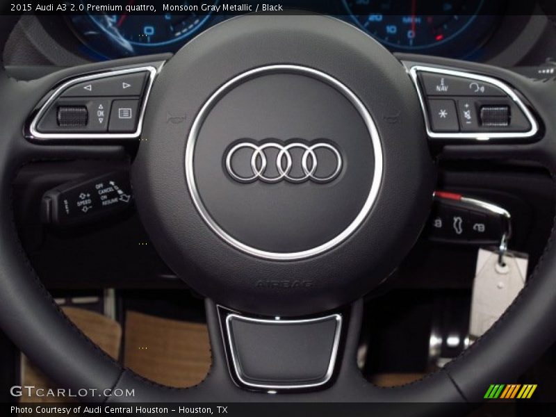 Monsoon Gray Metallic / Black 2015 Audi A3 2.0 Premium quattro
