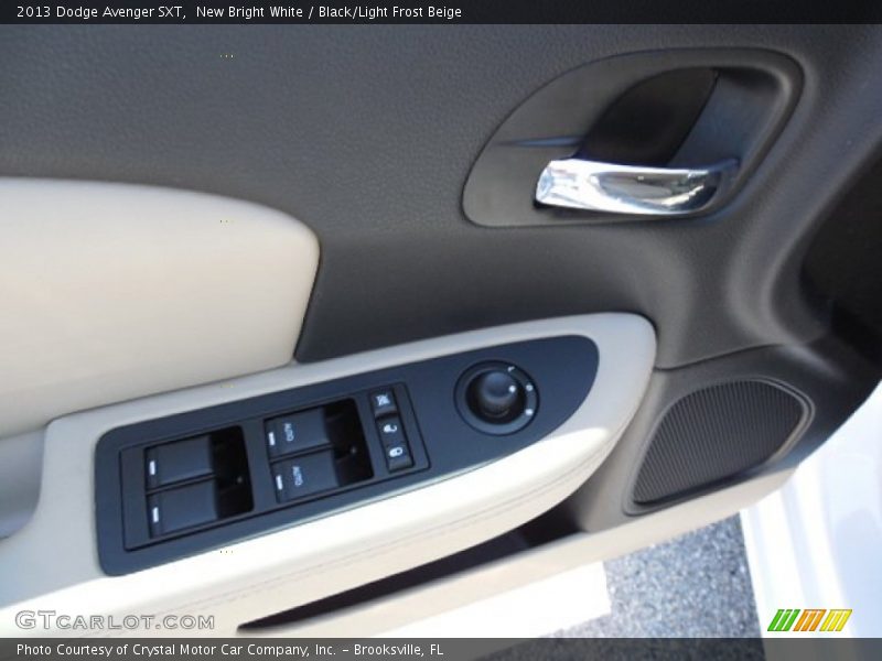 New Bright White / Black/Light Frost Beige 2013 Dodge Avenger SXT