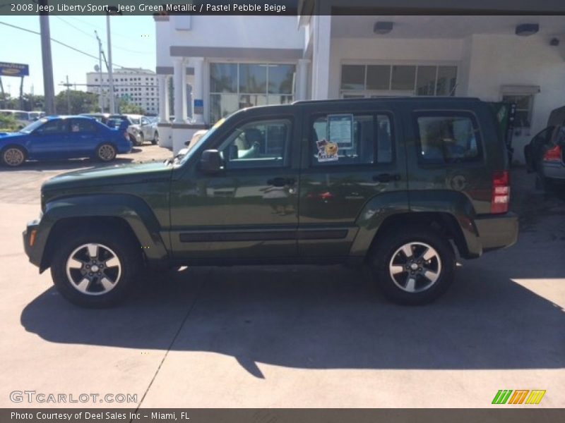 Jeep Green Metallic / Pastel Pebble Beige 2008 Jeep Liberty Sport