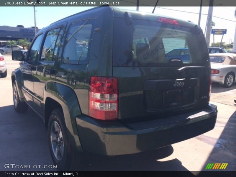 Jeep Green Metallic / Pastel Pebble Beige 2008 Jeep Liberty Sport