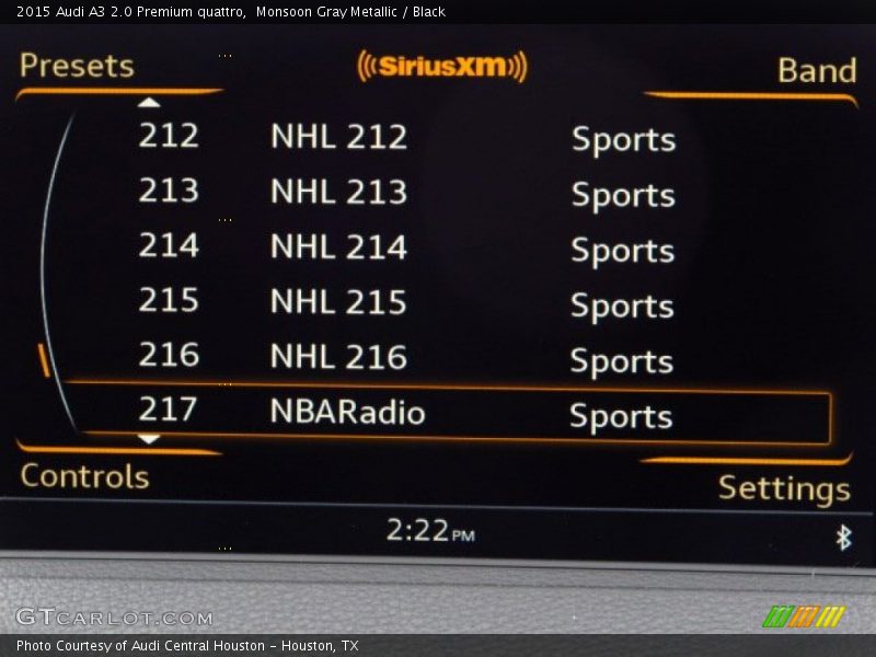 Monsoon Gray Metallic / Black 2015 Audi A3 2.0 Premium quattro