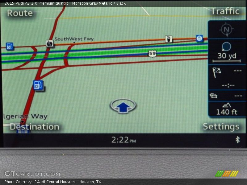 Monsoon Gray Metallic / Black 2015 Audi A3 2.0 Premium quattro