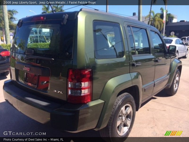 Jeep Green Metallic / Pastel Pebble Beige 2008 Jeep Liberty Sport