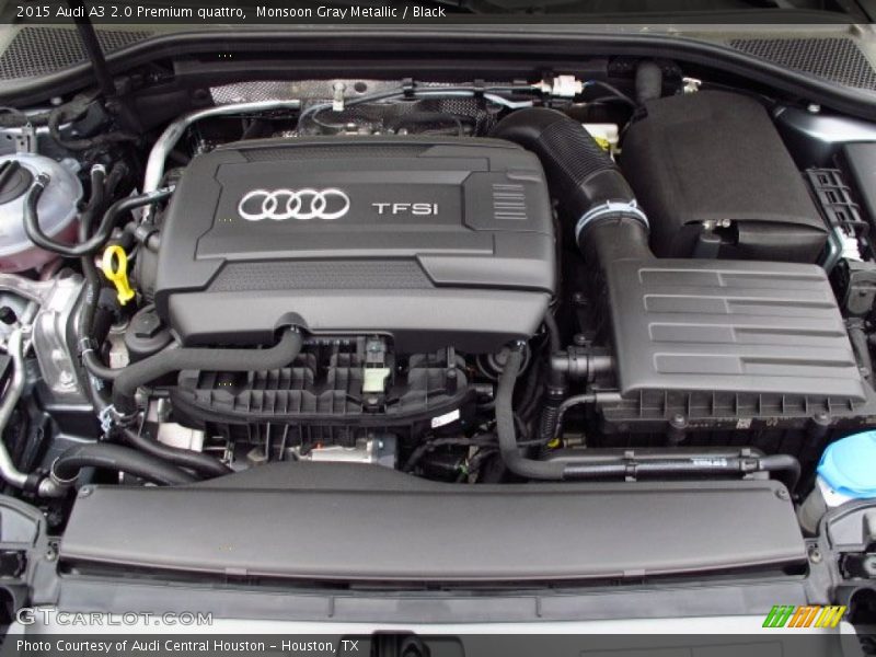Monsoon Gray Metallic / Black 2015 Audi A3 2.0 Premium quattro