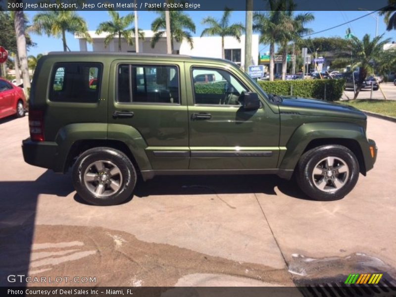 Jeep Green Metallic / Pastel Pebble Beige 2008 Jeep Liberty Sport