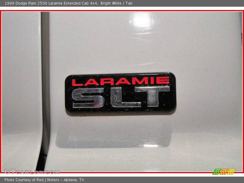Bright White / Tan 1999 Dodge Ram 2500 Laramie Extended Cab 4x4