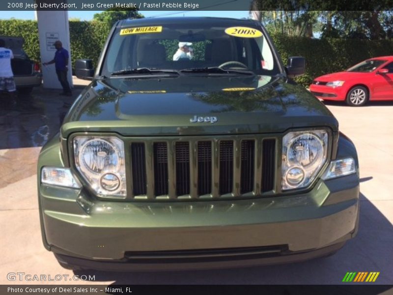 Jeep Green Metallic / Pastel Pebble Beige 2008 Jeep Liberty Sport